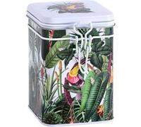 EIGENART Petite boite en métal Rainforest pour le thé - Hauteur 12 cm - Largeur 8 cm - Profondeur 8 cm vert G