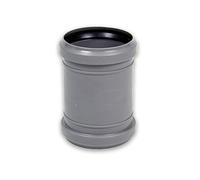 Eigenmarke Manchon de vidange HT DN 50, gris, polypropylène (PP) ou chlorure de polyvinyle (PVC), cosse de tuyau, manchon de tuyau, 1 pièce