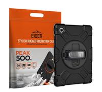 Eiger, Housse pour Galaxy Tab A8 10.5" Protection complète avec poignée pivotante à 360°, Noir