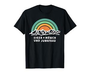 Eiger Moine Vierge Bernoise Oberland Suisse Montagne Randonnée T-Shirt
