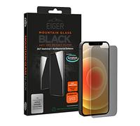 Eiger, protection d'écran pour iPhone 12/12 Pro en verre trempé Premium 2.5D, noir transparent
