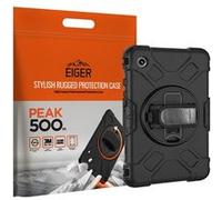 EIGER Peak Coque robuste avec béquille rotative à 360° pour GALAXY TAB A9+ Noir G