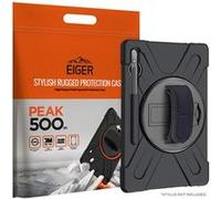 EIGER Peak Coque robuste avec béquille rotative à 360° pour GALAXY TAB S9+ / S9 FE+ / S10+ Noir G