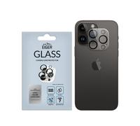 Eiger, protection de caméra pour Apple iPhone 12 Pro Max en verre trempé 3D premium, noir transparent