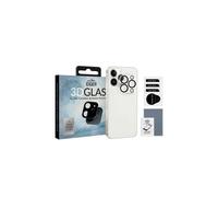 Eiger, protection de caméra pour Apple iPhone 13 Pro en verre trempé 3D premium, noir transparent
