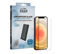 EIGER Protection d'écran en verre trempé 2,5D pour iPhone 12/12 Pro (2020) avec kit de nettoyage
