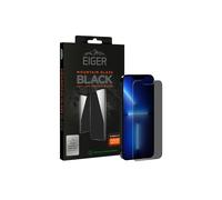 Eiger, protection d'écran pour iPhone 13 Pro Max/14 Plus Privacy en verre trempé 2.5D, noir transparent