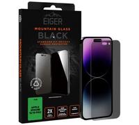Mountain - Protection d'écran pour téléphone portable - 2.5D - verre - avec filtre de confidentialité - à double sens - noir - pour Apple iPhone 15,