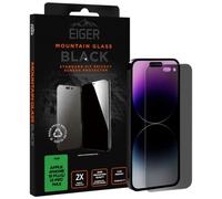 Eiger, protection d'écran pour iPhone 15 Plus/15 Pro Max Privacy en verre trempé 2.5D, noir transparent