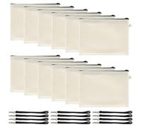 Eighosee 1 Ensemble de Trousses de Maquillage à Sublimation Vierge avec Cordon de Serrage pour Loisirs Créatifs