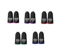 Eighosee 10 PièCes SéRies Doigt de Fibre éLectrique Supraconductrice 28 Manchon Tricoté Bout des Doigts Respirant Pour Jeux Mobiles