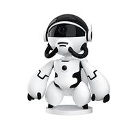 Eighosee 1080P Robot Astronaute SéCurité à Domicile Webcam IP Wifi CaméRa de SéCurité Sans avec Vision Nocturne RéDuction Du Bruit (Blanc)