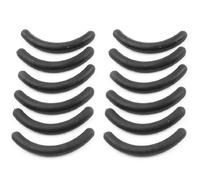 Eighosee 12 pièces de Tapis remplacés de pince de cils Outils de maquillage en caoutchouc Noir