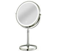 Eighosee 1Set 10X LED Mirror Grossissement Miroir Cosmétique 2 Côté Réglable avec 3 Couleurs B