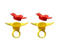 Eighosee 2 Pièces Mangeoire à Main pour Oiseaux avec Mangeoire à Poignet pour Oiseaux en Fleurs pour L'Extérieur, Outils d'alimentation pour Oiseaux