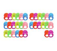 Eighosee 35 Pièces de Bagues Lumineuses LED Bumpy Rings. Anneau Clignotant en Plastique, Idéal comme Récompense pour Les Anniversaires ou pour Remplir des Œufs Lors de Fêtes.