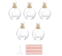Eighosee 5 Pièces Flacon Pulvérisateur 50ML Petits Flacons de Parfum Atomiseur Cosmétique Récipient de Pulvérisation Atomisant Flacons Pulvérisateurs en Verre pour Voyage