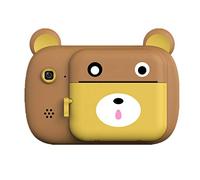 Eighosee A7 Mini appareil photo numérique portable avec fonction d'impression photo Marron