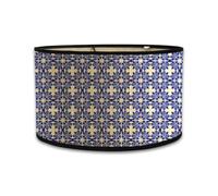Eighosee Abat-Jour Imprimé Abat-Jour Ovale 30x30x20CM Abat-Jour Vintage pour Lustres et Lampadaires J