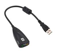 Eighosee Adaptateur audio 3D externe 7.1 canaux USB 3,5 mm pour PC de bureau et ordinateur portable