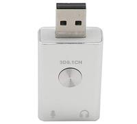 Eighosee Adaptateur audio virtuel USB 9.1 avec port USB pour ordinateur de bureau ou ordinateur portable