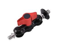 Eighosee Adaptateur de fixation à double tête sphérique pour appareil photo reflex numérique et moniteur LCD 1/4"