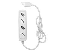Eighosee Black USB 2.0 Hi-Speed Adaptateur répartiteur 4 ports pour ordinateur PC Blanc