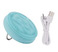 Eighosee Bleu Usb Silicone Beauté Nettoyant pour le Lavage Masseur Brosse Anneau à la Main ImperméAble de Charge Instrument de Nettoyage Soins Du