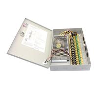 Eighosee Bloc d'alimentation 12 V DC 10 A 18 canaux pour caméra de vidéosurveillance