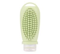 Eighosee Bouteille Vide Rechargeable de Voyage en Silicone avec Brosse de Nettoyage Du, Bouteilles de Shampooing Portable, Contenants de Lotion et Cosmétiques pour les Voyages, A