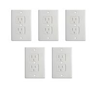 Eighosee Cache-Prise à Fermeture Automatique, Prise Électrique Murale de Sécurité Blanche, Vis Assorties, pour la Protection de