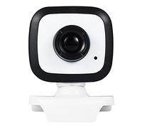 Eighosee Caméra pour ordinateur, lecteur USB 2.0 gratuit, ordinateur portable, vidéo avec microphone et webcam en direct (blanc)