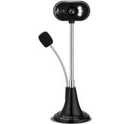 Eighosee Caméra Web HD pour ordinateur de bureau, ordinateur portable, vidéo HD, USB, avec microphone, caméra de vision nocturne