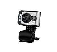 Eighosee Caméra Web HD USB 720P avec lumière LED pour TV (argent)