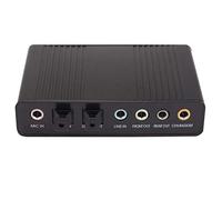 Eighosee Carte son USB 5.1 en fibre optique externe S/PDIF pour ordinateur portable