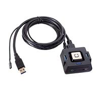 Eighosee Commutateur de bureau multifonction USB 3.0 avec carte son