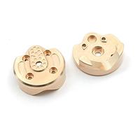 Eighosee Contrepoids de BoîTier D'Articulation de Direction de Portail en Laiton Robuste pour PièCes de Mise à Niveau de Voiture sur Axial UTB18 Capra 1/18 RC, F