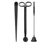 Eighosee Coupe-Mèche de Bougie Ensemble D'Accessoires de Bougie Accessoires de Bougie Noir pour Kit de Bougie d'entretien de Bougie