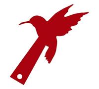 Eighosee Décoration Pigeon Voyageur Rouge Décoration de Drapeau de Boîte Aux Lettres Décoration Acrylique