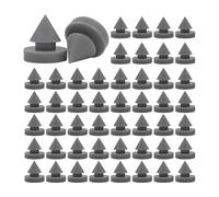 Eighosee Ensemble de 100 Silenceurs de Porte en Caoutchouc 1/2 Pouces de Service Lourds, Idéal pour le Fonctionnement de la Porte Noisette