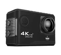 Eighosee F100B Caméra d'action 4K Ultra HD 2.4G Wifi Mini caméra 2.0 Écran de contact 1080P Cam Vidéo Casque d'extérieur Camara