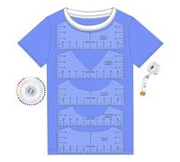 Eighosee Guide de Règle de T-Shirt pour L'Alignement du Vinyle, Règles de T-Shirt pour Centrer Les Motifs, Modèle de Mesure, Fournitures de Couture Artisanale