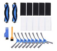 Eighosee Hepa Kit de filtres latéraux pour Robovac 30 pièces de nettoyage de pièce Brosse latérale de rechange avec brosse de nettoyage