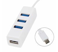 Eighosee Hub USB 3.1 Type-C vers 3 ports USB (blanc)