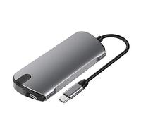 Eighosee Hub USB 5 en 1 vers concentrateur de données de type C avec lecteur USB 3.0 à 5 ports USB-C de chargement pour écran 4K pour et téléphone