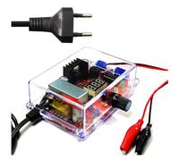 Eighosee Kit de Bricolage de Régulateur de Tension Réglable LM317 220 V à 1,25 V-12,5 V Module D'Alimentation Abaisseur Kits Électroniques Prise UE Facile à Utiliser