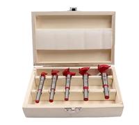 Eighosee Kit de Scie Cloche de Positionnement 5 Pièces, Ouvre-Trou de Charnière Réglable de 15 à 35 mm, Ensemble de Forets en Carbure pour le Travail Du Bois
