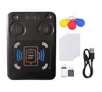 Eighosee Lecteur de Carte à Puce NFC RFID avec Copieur + Porte-Clés/Carte CUID 3XUID IC ID 13,56 M125K 250K 375K Clé de Jeton RFID Clone Duplicator