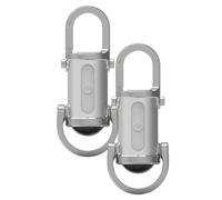 Eighosee Mini Lampe de Poche Lumilinks Mini Lampe de Poche, Batterie Externe et Porte-Clés Argent