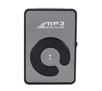 Eighosee Mini lecteur de musique MP3 USB avec clip miroir 8 Go SD TF Noir